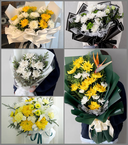 江西宜春靖安县三爪仑乡白事花束代送